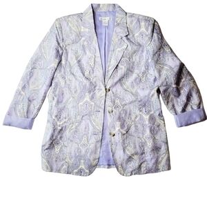 Vintage Lavender Paisley Blazer